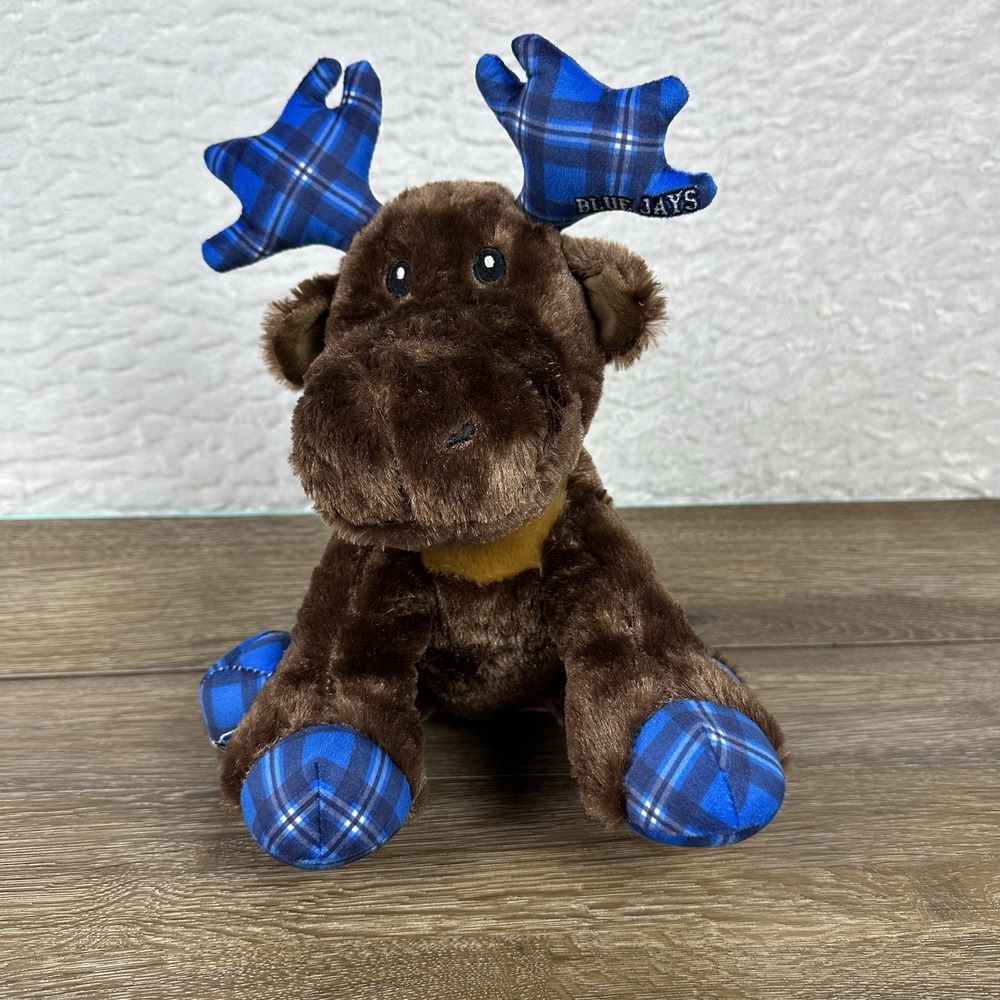 Toronto Blue Jays Moose Plush 12" FOCO Flannel Stuffed Animal MLB
